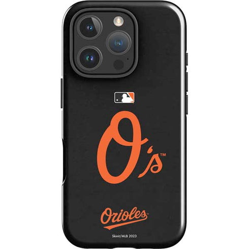 MLB Baltimore Orioles - Solid Distressed iPhone 16 Pro Impact Case